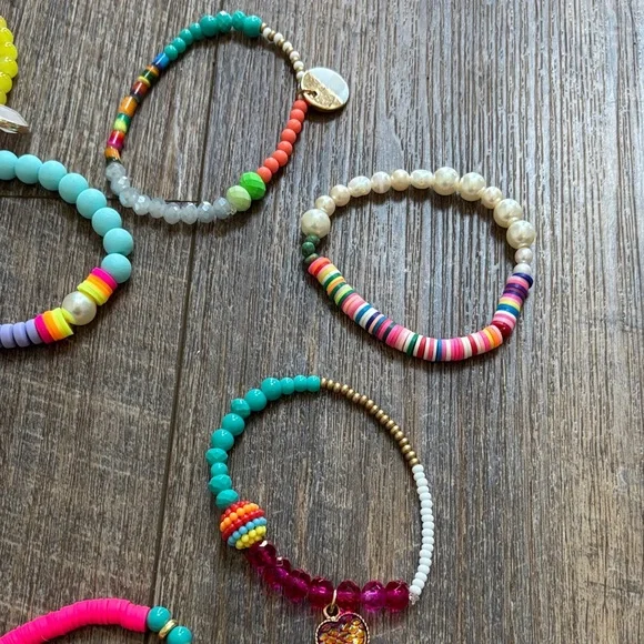 Set of 10 Flirty and Fun Colorful Beaded Bracelets!! These are so fun!! - Picture 6 of 6